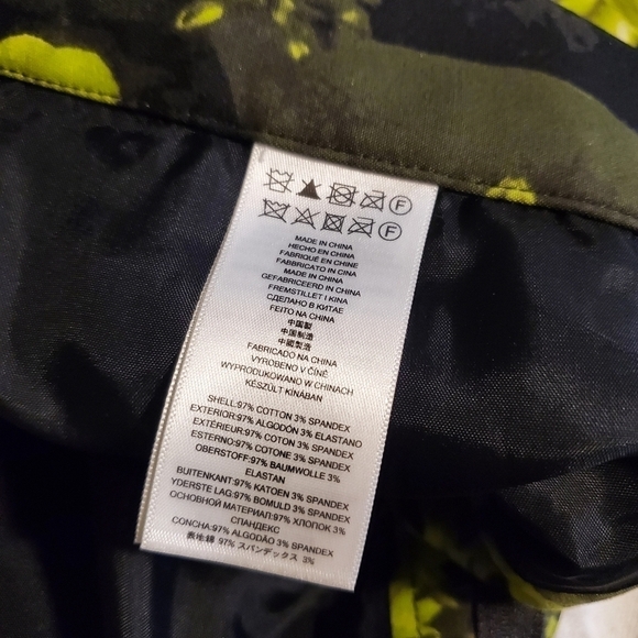 Michael Kors Green & Black Floral Print Pencil Skirt Size 6 - Picture 12 of 13